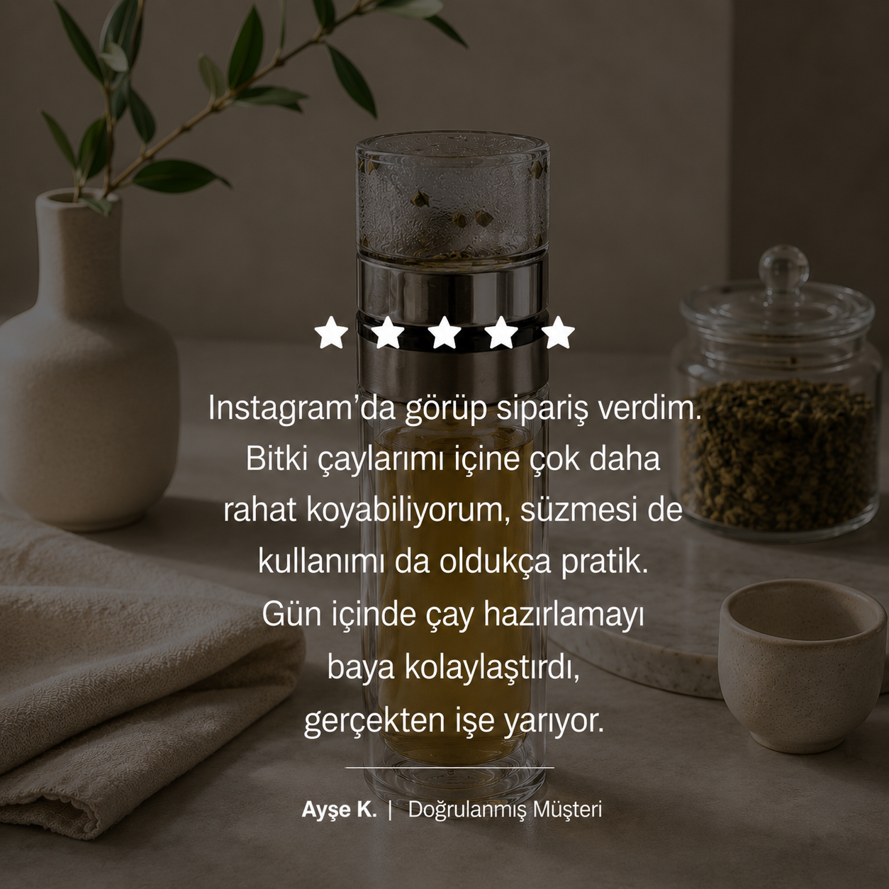 Demliko 3'ü 1 arada Akıllı Çay Demliği
